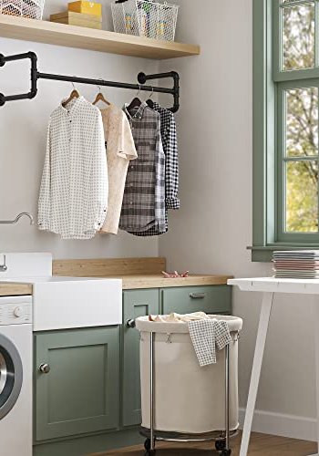 SONGMICS vghngt tjstang - sort jern (st med 2)