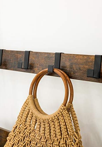 VASAGLE hndkldestige - rustik brun spnplade og sort stl