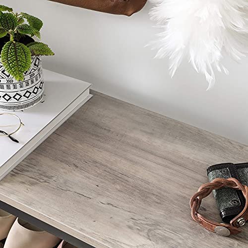 VASAGLE skohylde, m. 4 mesh-hylder - greige spnplade og sort stl