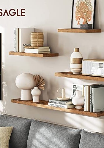 VASAGLE svvehylde, rektangulr - brun MDF (L:40cm)