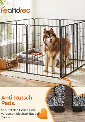 FEANDREA kravlegrd til kledyr, hunde, kaniner og smdyr, til inde og ude brug - gr metal