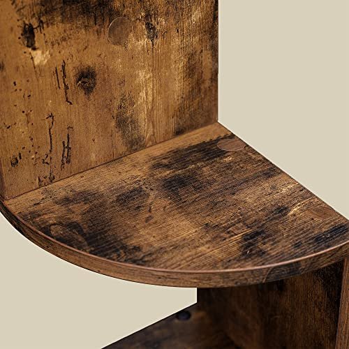 VASAGLE hjrnehylde - rustik brun spnplade