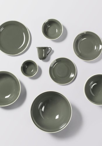 BROSTE COPENHAGEN Taverna skl, rund - grn stentj