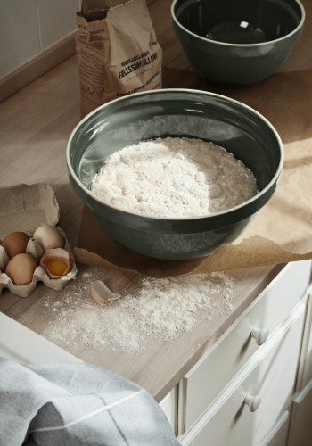 BROSTE COPENHAGEN Taverna skl, rund - grn stentj