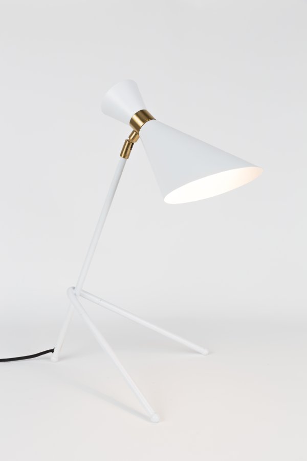 ZUIVER Shady bordlampe - hvid jern