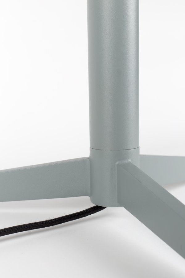 ZUIVER Shelby bordlampe - gr bomuld/linned og jern