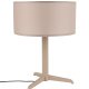 ZUIVER Shelby bordlampe - taupe bomuld/linned og jern