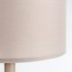 ZUIVER Shelby bordlampe - taupe bomuld/linned og jern