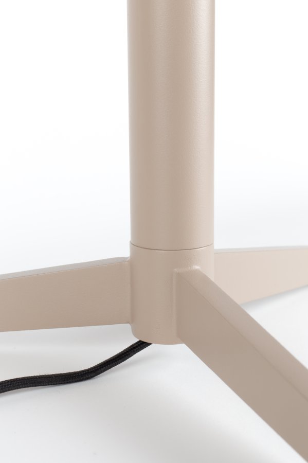 ZUIVER Shelby bordlampe - taupe bomuld/linned og jern