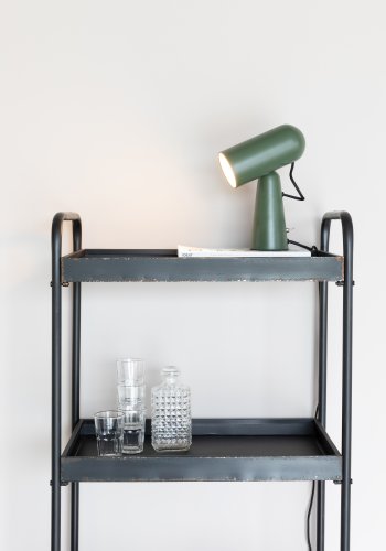 WHITE LABEL LIVING Vesper skrivebordslampe - grn jern