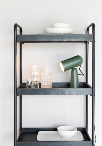 WHITE LABEL LIVING Vesper skrivebordslampe - grn jern