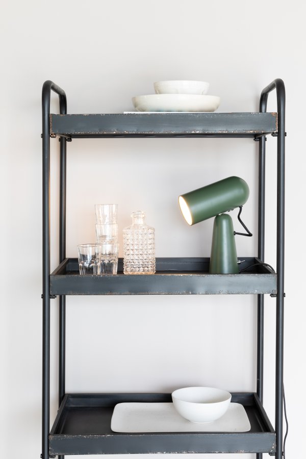 WHITE LABEL LIVING Vesper skrivebordslampe - grn jern