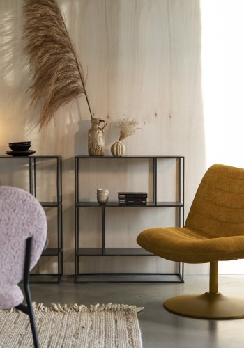 ZUIVER Nomad bordlampe - hvid glas og jern