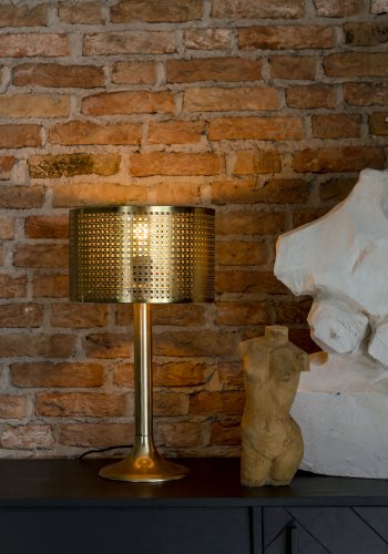 DUTCHBONE Barun bordlampe - guld aluminium