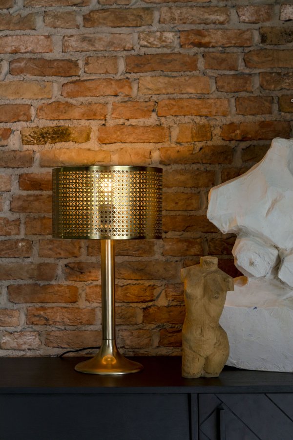 DUTCHBONE Barun bordlampe - guld aluminium