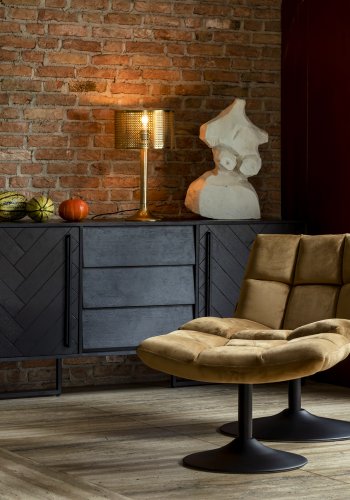 DUTCHBONE Barun bordlampe - guld aluminium