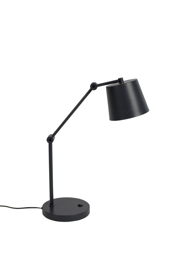 WHITE LABEL LIVING Hajo skrivebordslampe - sort jern