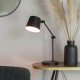 WHITE LABEL LIVING Hajo skrivebordslampe - sort jern
