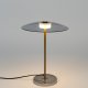 ZUIVER Float bordlampe - glas og guld jern