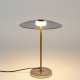 ZUIVER Float bordlampe - glas og guld jern