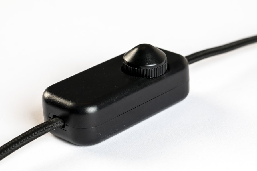 ZUIVER Float bordlampe - glas og guld jern