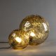 DUTCHBONE Lune bordlampe S - guld glas og strygejern