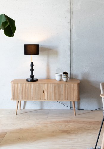 ZUIVER Totem bordlampe - sort aluminium