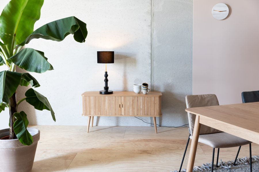 ZUIVER Totem bordlampe - sort aluminium