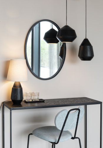 WHITE LABEL LIVING Aysa bordlampe - sort aluminium