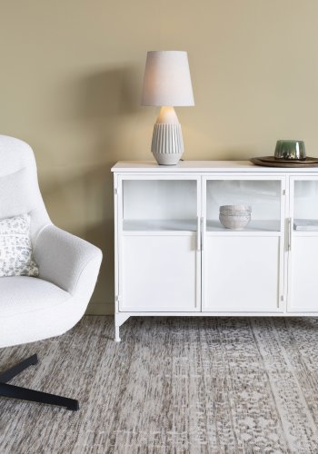 WHITE LABEL LIVING Aysa bordlampe - sand aluminium