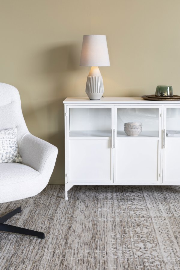 WHITE LABEL LIVING Aysa bordlampe - sand aluminium