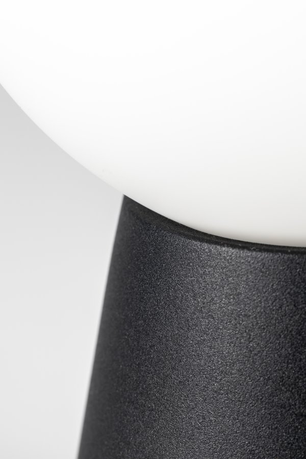ZUIVER Stellar bordlampe, genopladelig - glas og sort