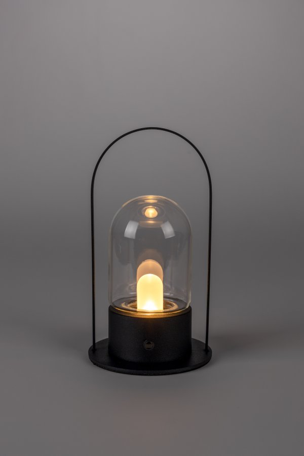 ZUIVER Smarty bordlampe, genopladelig - sort jern