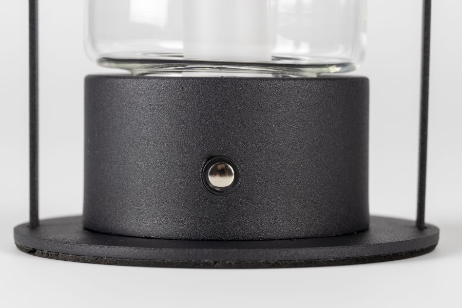 ZUIVER Smarty bordlampe, genopladelig - sort jern