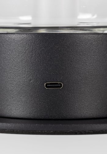 ZUIVER Smarty bordlampe, genopladelig - sort jern