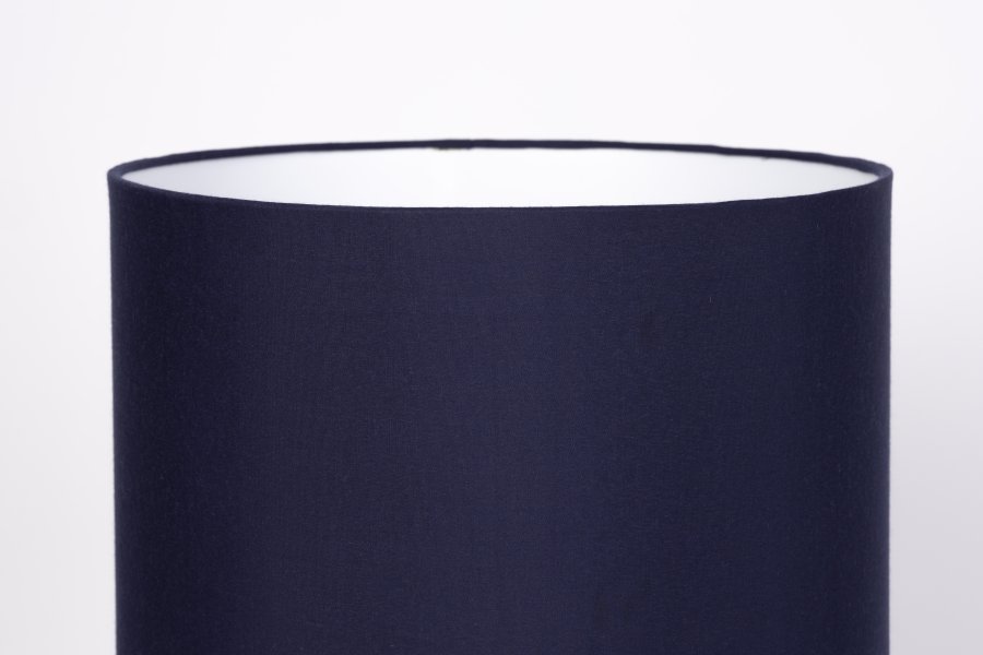 WHITE LABEL LIVING Kaja bordlampe - mrkebl skrm og jern