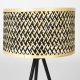 WHITE LABEL LIVING Isla Bamboo bordlampe - beige bambus