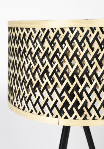 WHITE LABEL LIVING Isla Bamboo bordlampe - beige bambus