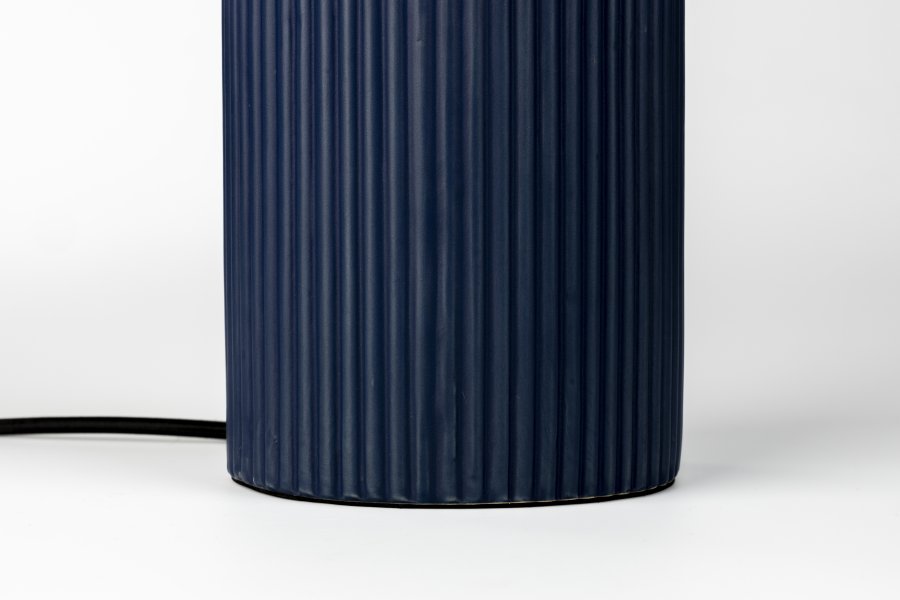 ZUIVER Dash bordlampe S - opal glas og royal bl keramik