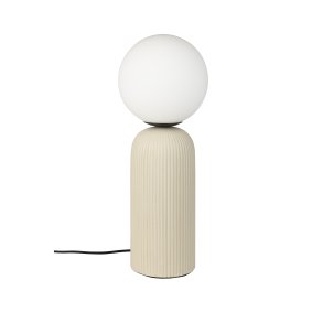 ZUIVER Dash bordlampe M - opal glas og rice keramik