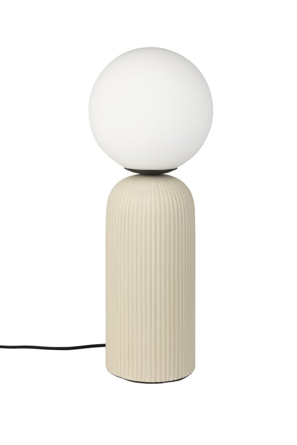 ZUIVER Dash bordlampe M - opal glas og rice keramik