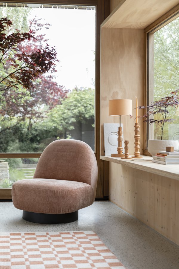 ZUIVER Totem bordlampe - terra aluminium