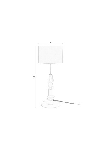 ZUIVER Totem bordlampe - terra aluminium