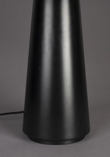 DUTCHBONE Elon bordlampe - beige reb og sort metal