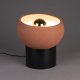 DUTCHBONE Zahra bordlampe S - terra terracotta og sort metal