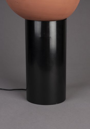 DUTCHBONE Zahra bordlampe M - terra terracotta og sort metal