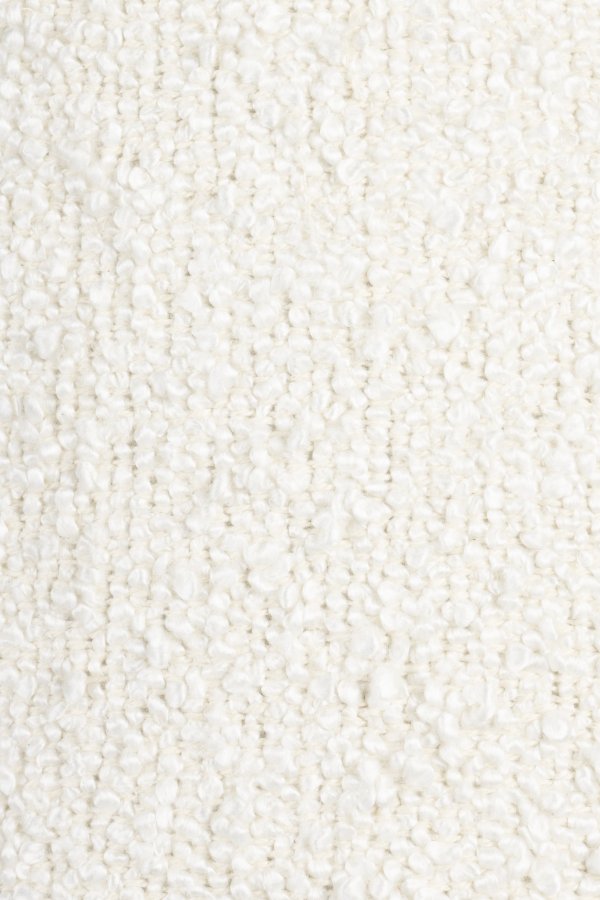 DUTCHBONE Renzo bordlampe - hvid bouclé stof og sort terracotta