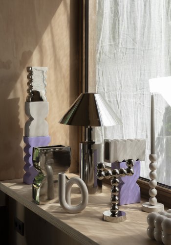 ZUIVER Wonders bordlampe - shiny slv jern