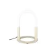 ZUIVER Arch bordlampe - hvid akryl og beige metal