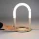 ZUIVER Arch bordlampe - hvid akryl og beige metal